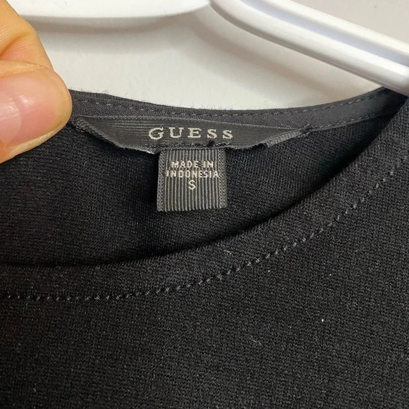 Guess - Black Fabric & Faux leather Dress - Small - Picture 3 of 4